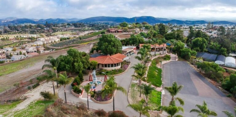 chua vien quang aerial view
